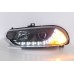 Alfa Romeo 156 98-02 Black Projector Head Lamp w LED